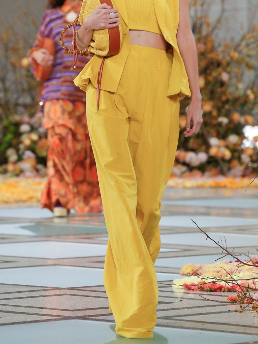 Ulla Johnson Pascale Sunsprite Cotton Linen Wide Leg Pants Sz 4 Runway 2023 - Picture 2 of 10